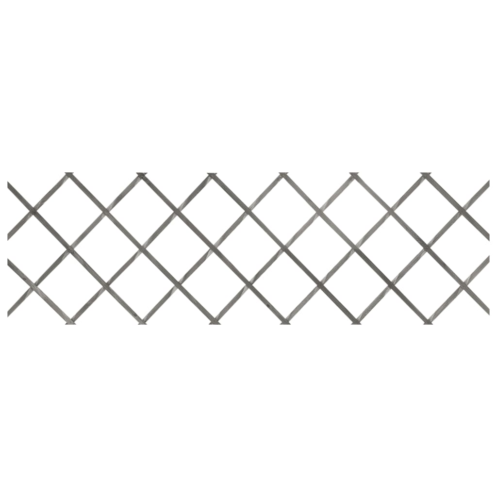 Vallas Enrejado 5 Uds Madera Maciza De Abeto Gris 180x60 Cm / Vetonek_4