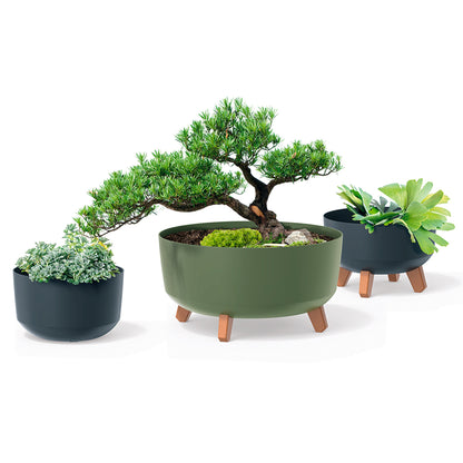 Macetero Color Blanco,sin Depósito , Colección Gracia De 28,5 X 28,5 X 17,7 Cm, Capacidad De 6,8 L._4