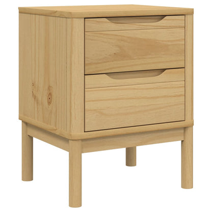 Mesita De Noche Floro Madera De Pino Marrón Cera 45x39x57 Cm_0