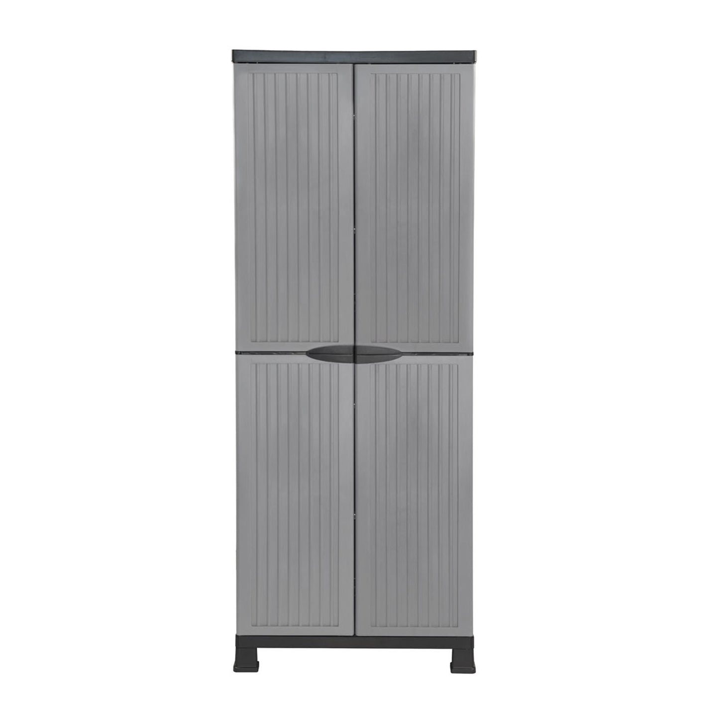 Armario De Resina Exterior Con Escobero Y 4 Baldas 171x68x39cm 7house_1
