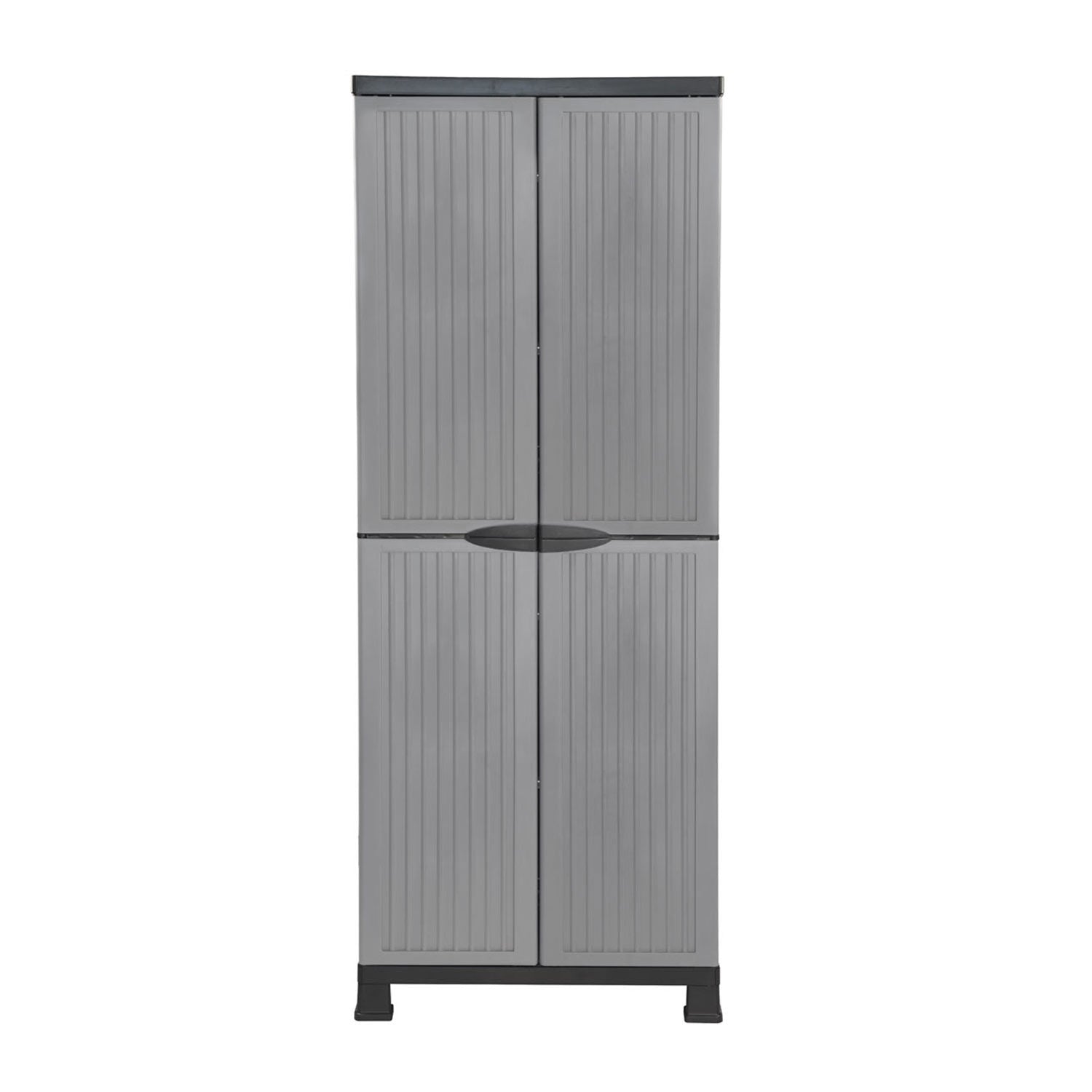 Armario De Resina Exterior Con Escobero Y 4 Baldas 171x68x39cm 7house_1