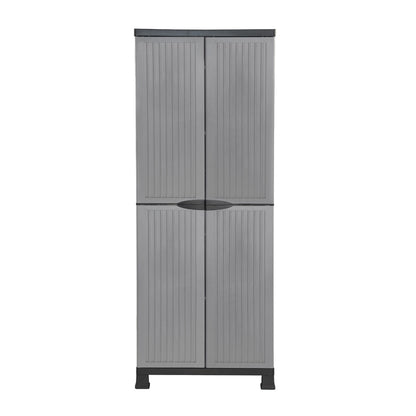 Armario De Resina Exterior Con Escobero Y 4 Baldas 171x68x39cm 7house_1
