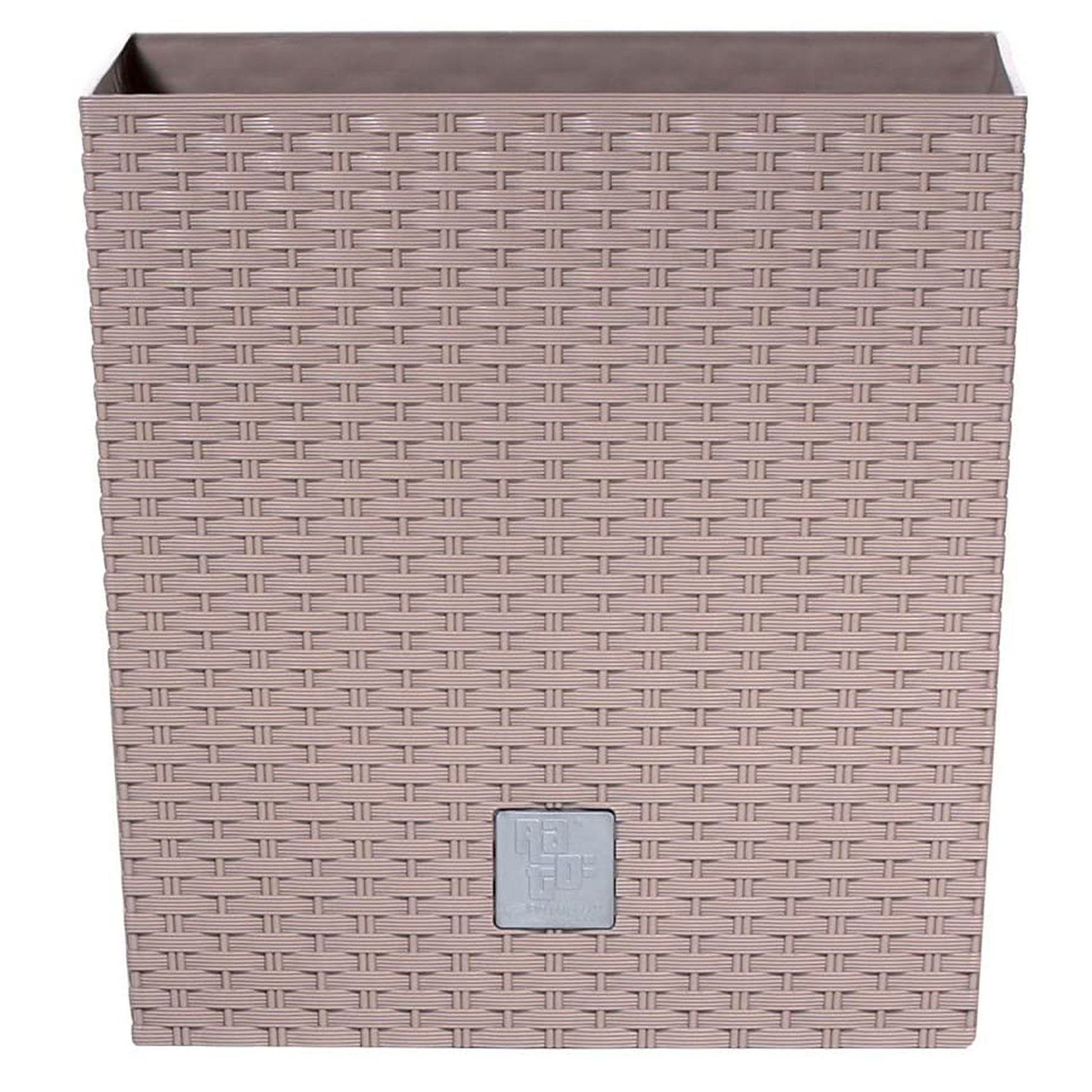 Maceta Rato 10 Litros Con Cubilete Para Plantar En Color Mocca 22,3 X 22,3 X 22,8 Cm._3