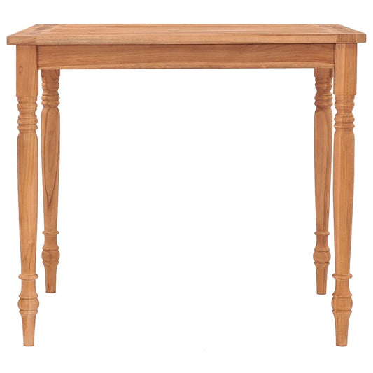 Mesa Batavia De Madera Maciza De Teca 85x85x75 Cm_0