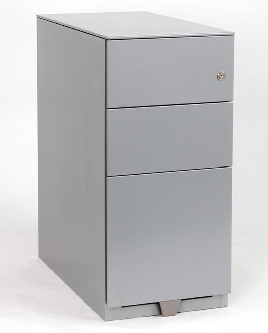 Cajonera Note Bisley  2 Cajones Plano  Y Un Cajón Archivo Móvil 64,5h X30 Gris_0