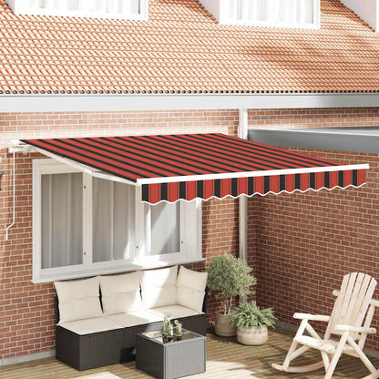 Toldo Retráctil Naranja Y Marrón 300 X 250 Cm_1