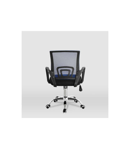 Silla Despacho Giratoria Martina Tapizada En Tejido Transpirable Azul/negro. Alto: 88-98,_2