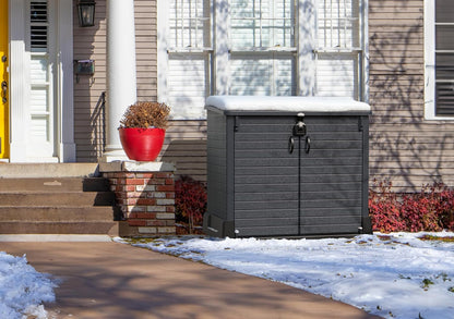 Duramax - Arcón Cubre Cubos De Exterior - 850 L - Pvc - Color Gris Antracita_4