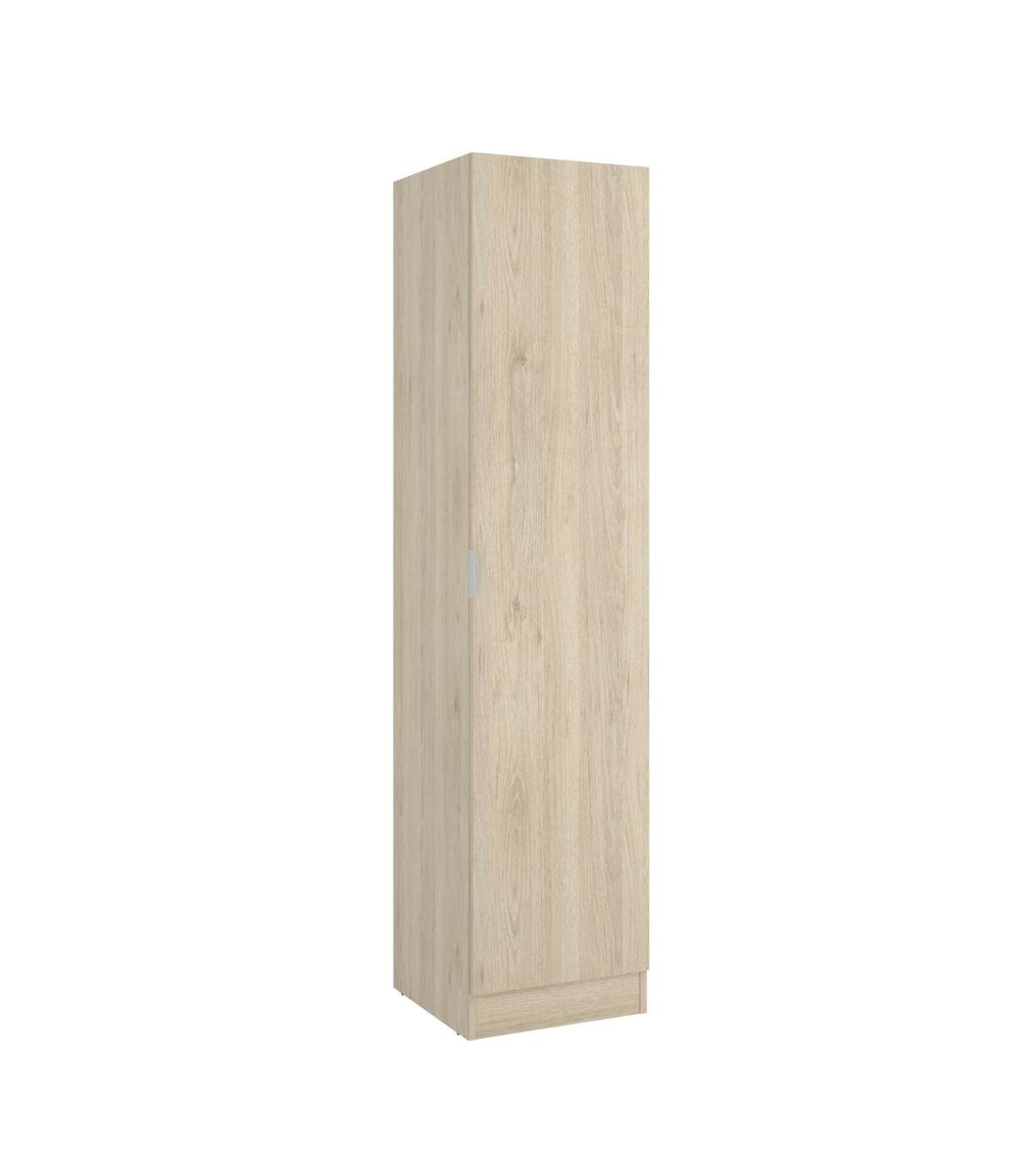 Armario Ropero 1 Puerta Jaen En Acabado Natural 40.5 Cm(ancho) 184 Cm(altura) 52 Cm(fondo)_0
