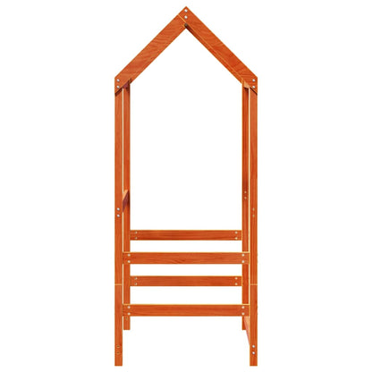 Techo De Cama Infantil Madera Maciza Pino Marrón 98x70x176,5 Cm_4