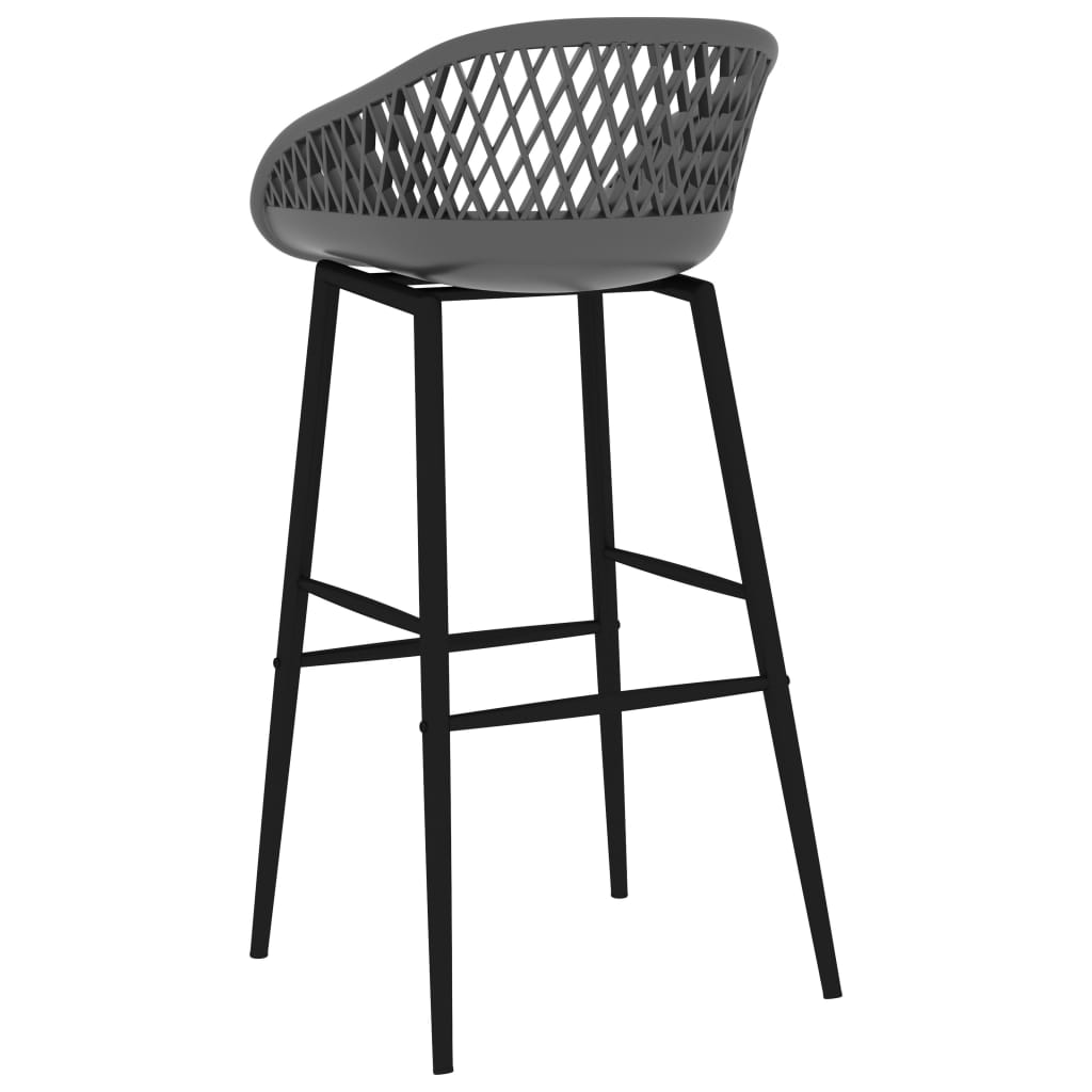 Taburetes De Cocina 4 Unidades Gris_3