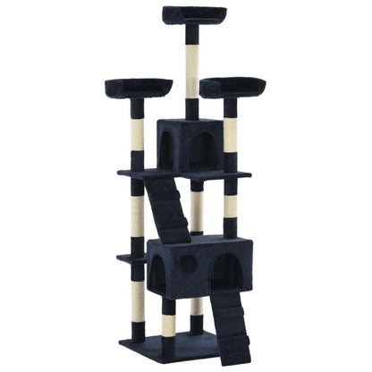 Vidaxl Rascador Para Gatos Con Poste De Sisal 170 Cm Azul_0