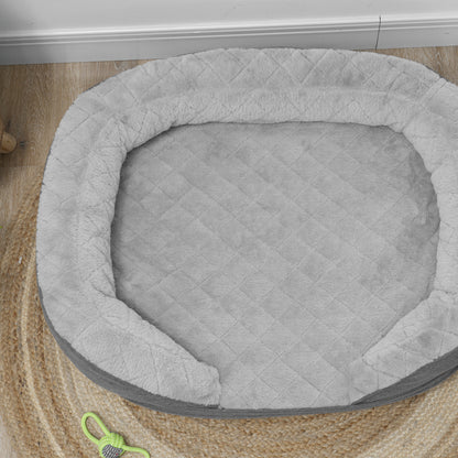Pawhut Sofá Para Perros Medianos Y Grandes Con Parte Superior Desmontable Gris_3