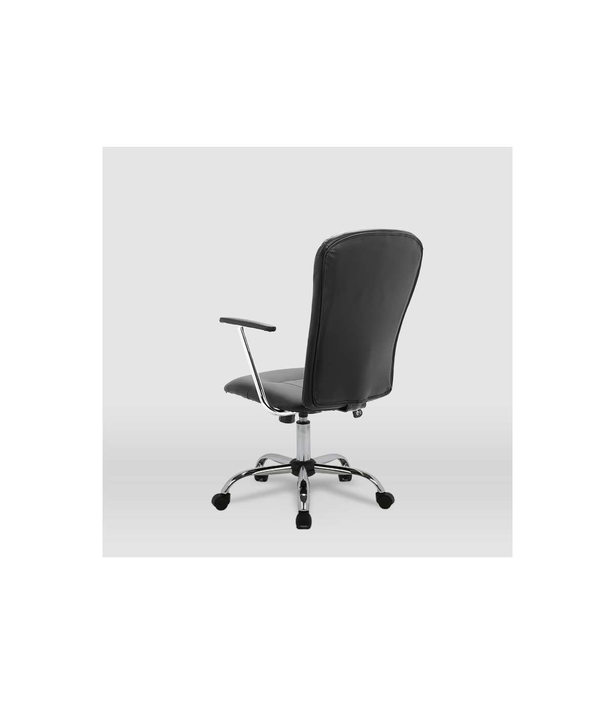 Silla De Oficina Magali Acabado Negro. Alto: 98.5/107.5cm Ancho: 56cm Fondo: 59cm._3