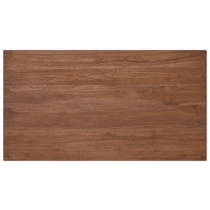 Mesa De Centro De Madera Maciza De Teca 110x60x40 Cm_4