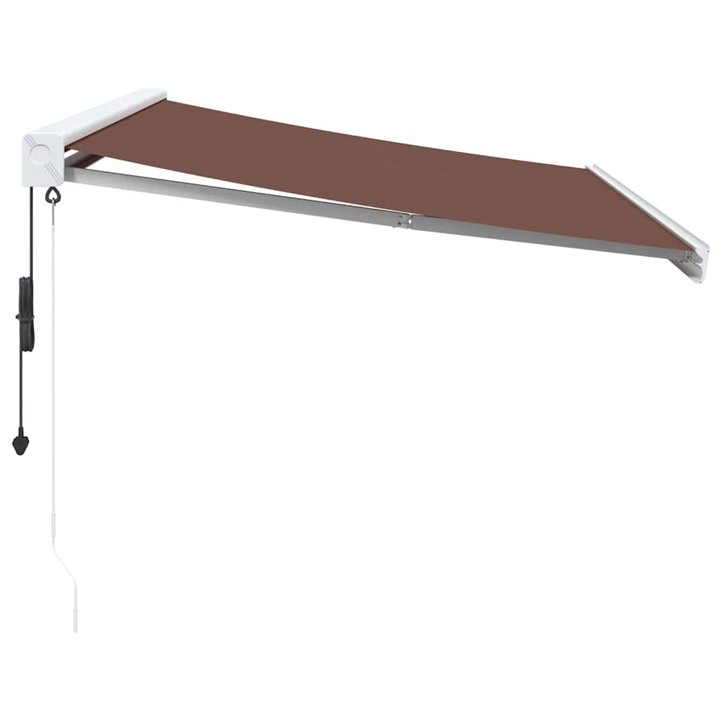 Toldo Retráctil Automático Marrón 350x250 Cm_3