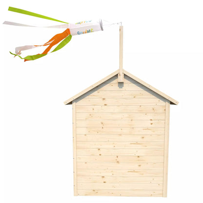 Casita infantil de madera con terraza y banco Grace Soulet