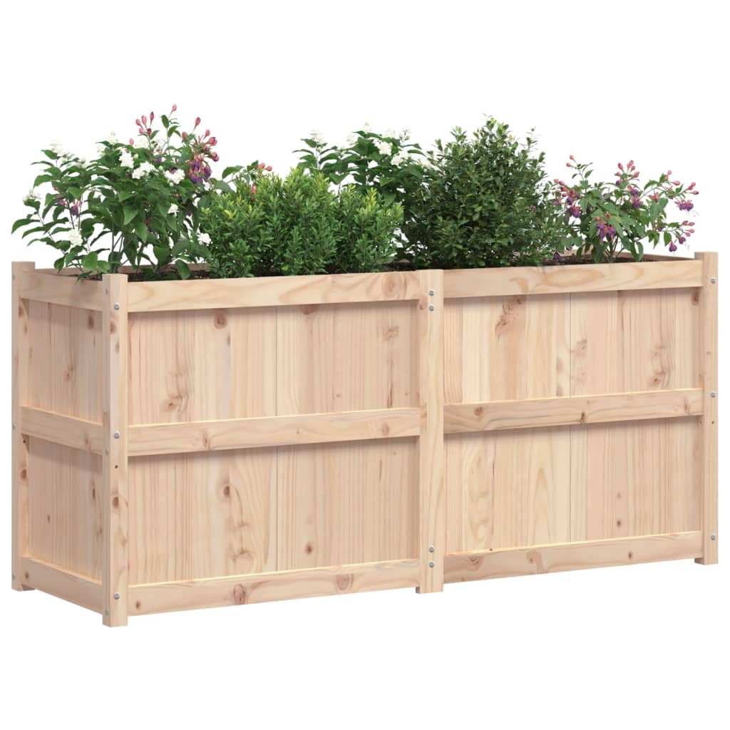 Jardinera De Madera Maciza De Pino 150x50x70 Cm_3