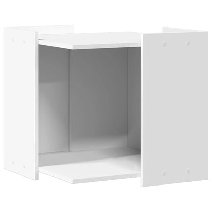 Vidaxl Mueble Arenero Para Gatos Madera Ingeniería Blanco 53x53x51 Cm_0