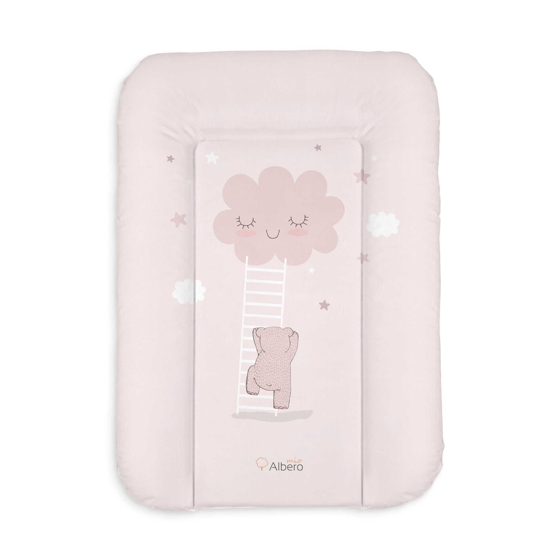 Cambiador Blando Para Comoda 70x50 Nubes Rosa