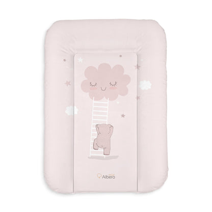 Cambiador Blando Para Comoda 70x50 Nubes Rosa