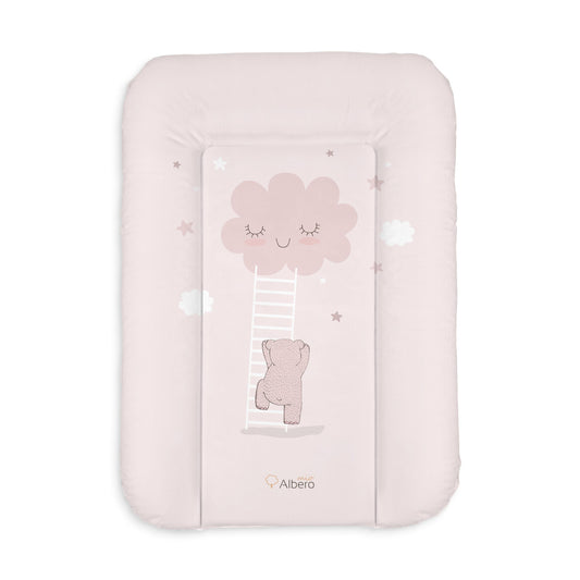 Cambiador Blando Para Comoda 70x50 Nubes Rosa