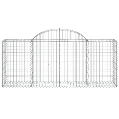 Cestas De Gaviones 15 Uds Forma De Arco Hierro 200x50x80/100 Cm_3