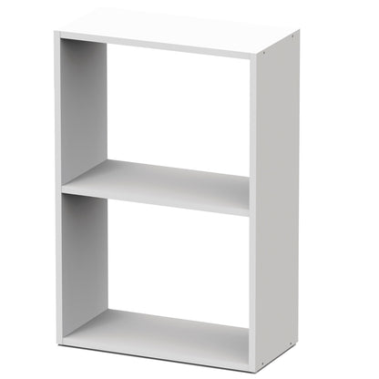 Estantería Almacenaje Libros, Muebles Salón Oficina Modernos, Librería 75x50x24,5cm Habitación, Briebe, Nova, Blanco