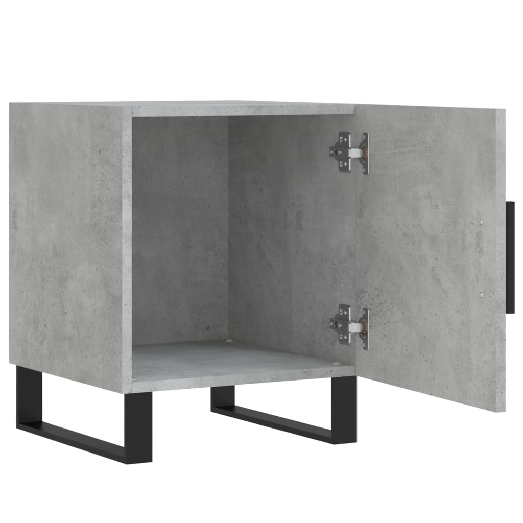 Mesitas Noche 2 Uds Madera Ingeniería Gris Hormigón 40x40x50 Cm_3