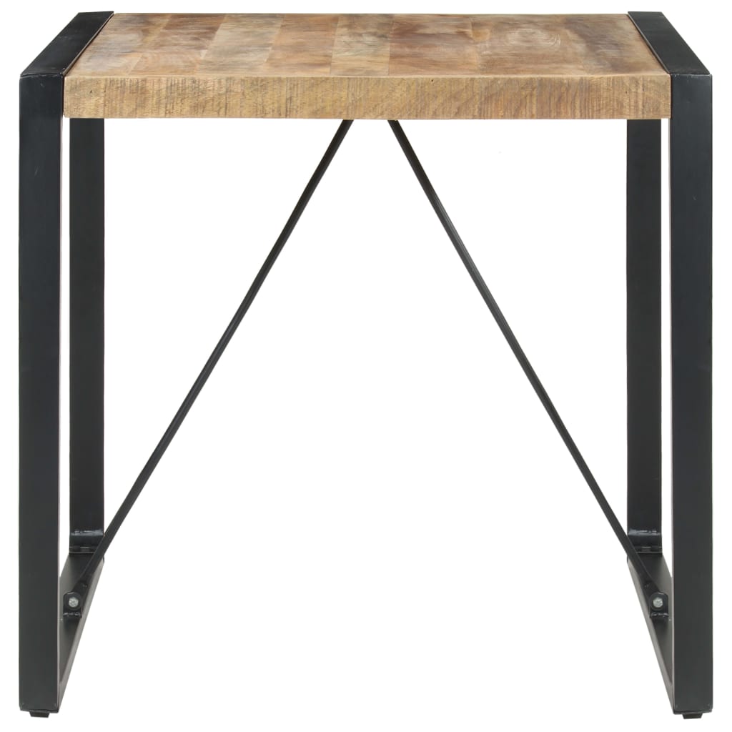 Mesa De Comedor Madera De Mango Rugosa 80x80x75 Cm_0