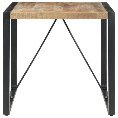 Mesa De Comedor Madera De Mango Rugosa 80x80x75 Cm_0