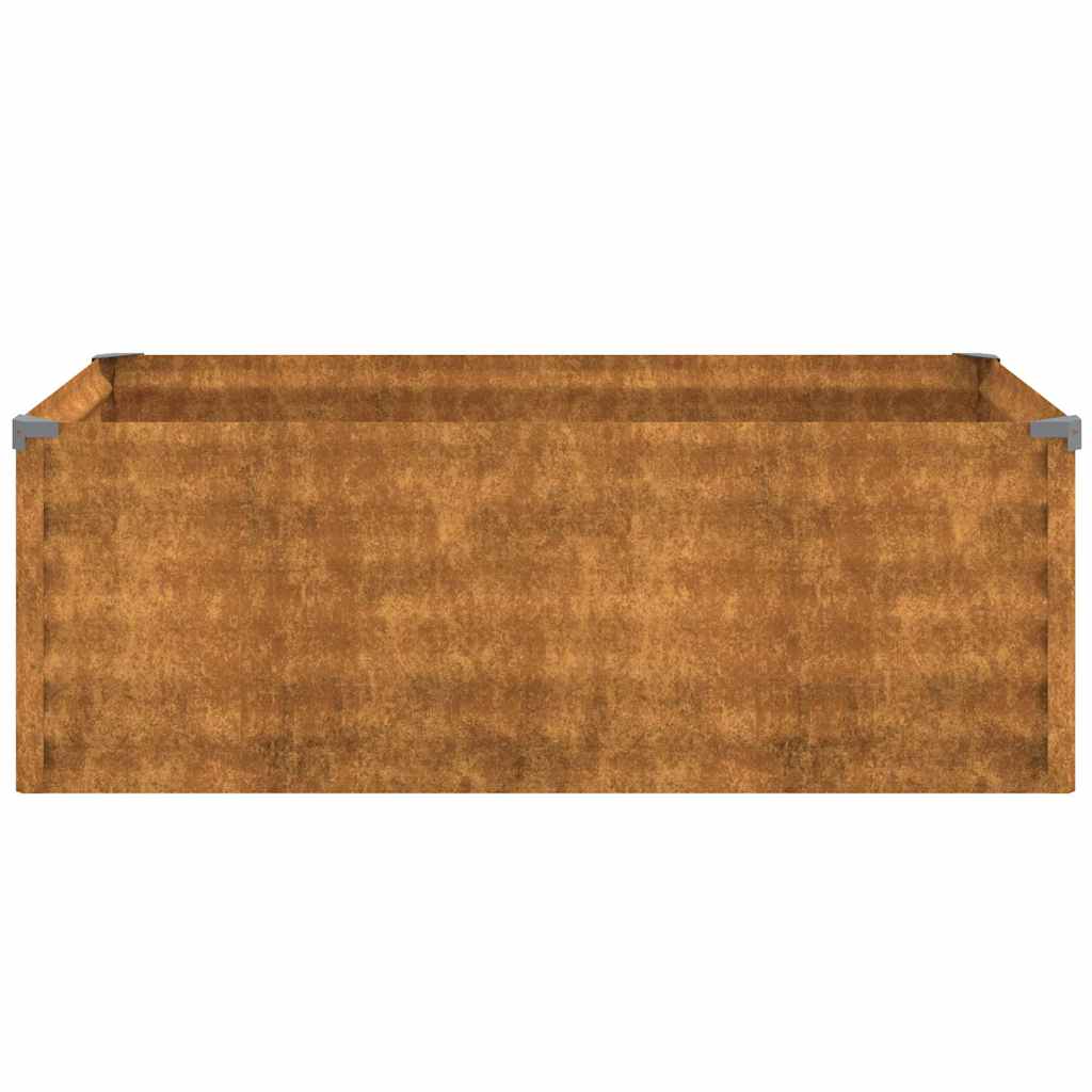 Jardinera Elevada 100x50x36 Cm De Acero Corten_3
