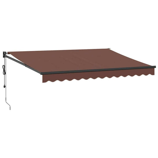 Toldo Retráctil Automático Marrón 350x250 Cm_0