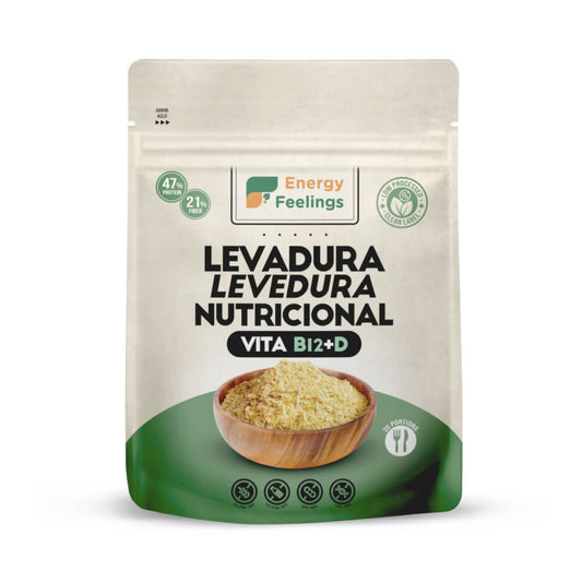 Levadura Nutricional Vitamina B12+D, Energy Feelings, Copos 130g