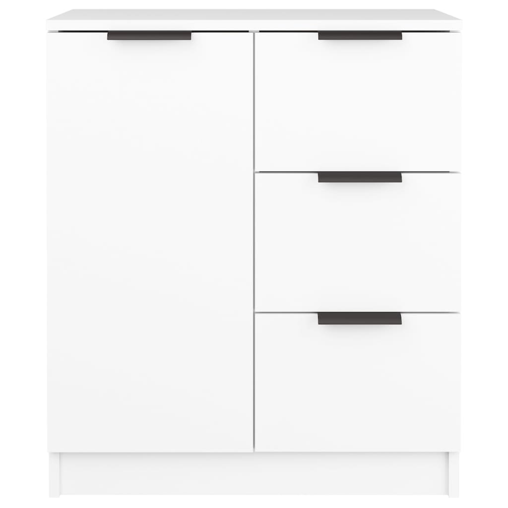 Aparador De Madera Contrachapada Blanco 60x30x70 Cm / Vetonek_0