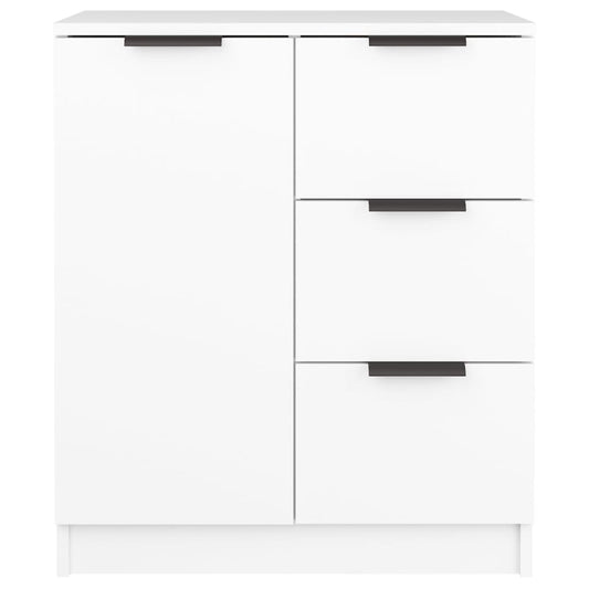 Aparador De Madera Contrachapada Blanco 60x30x70 Cm / Vetonek_0