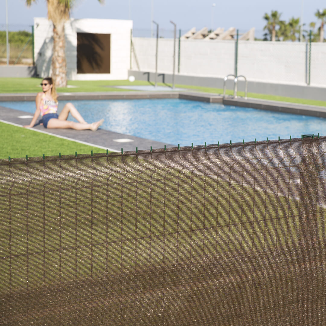 Malla De Ocultación Recynet 120 Gr 1.5x10 M Marrón Nortene_1
