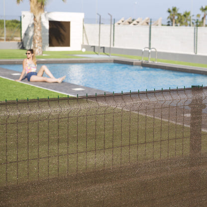 Malla De Ocultación Recynet 120 Gr 2x50 M Marrón Nortene_1