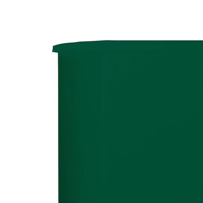 Vidaxl Paravientos De 9 Paneles Tela Verde 1200x120 Cm_3