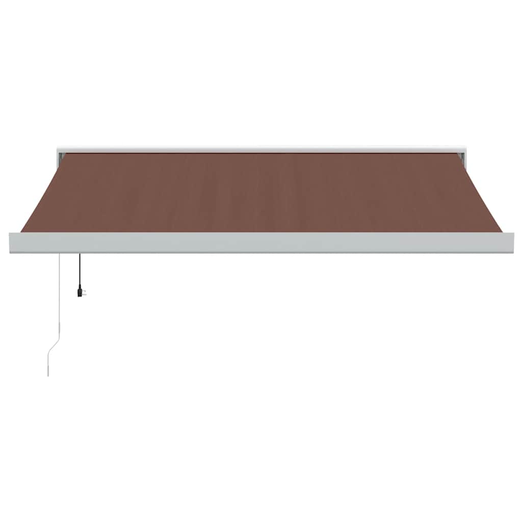 Toldo Retráctil Automático Marrón 350x250 Cm_2