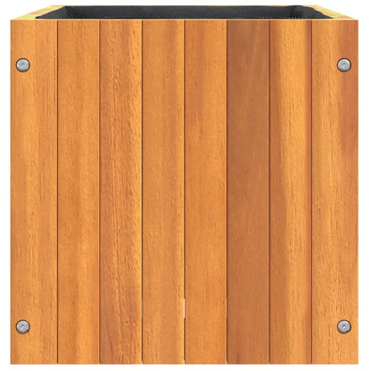 Jardinera De Madera Maciza De Acacia 35x35x35 Cm_5