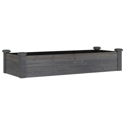 Jardinera Arriate Forro Madera Maciza Marrón Abeto 120x45x25 Cm_0