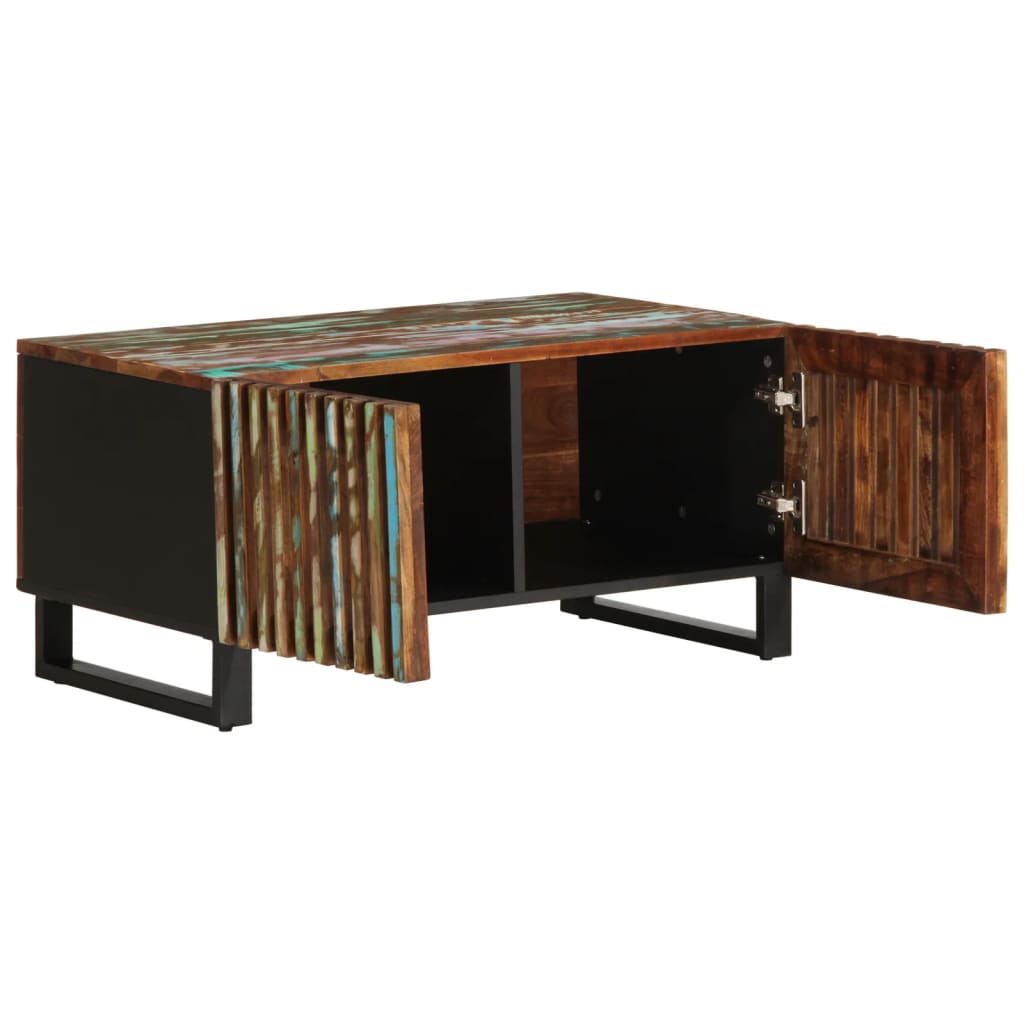 Mesa De Centro Madera Maciza De Acacia 80x51x40 Cm_3