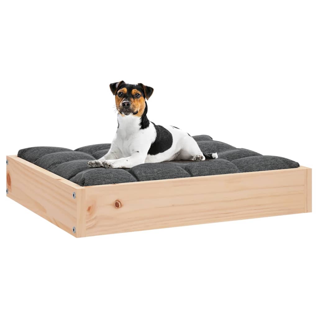 Cama Para Perros Madera Maciza De Pino 51,5x44x9 Cm / Vetonek_1