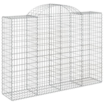Cestas De Gaviones 3 Uds Forma De Arco Hierro 200x50x140/160 Cm_2