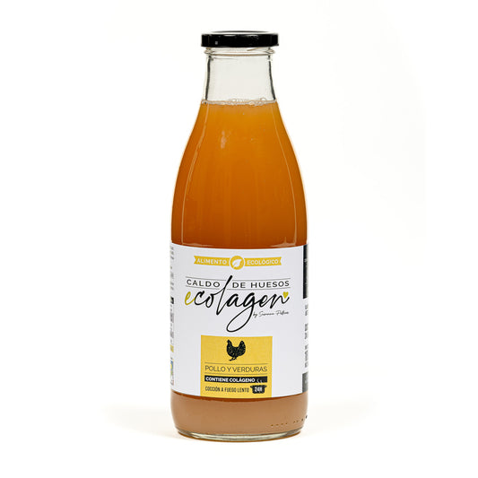 Caldo de huesos de Pollo con verduras ecológico Ecolagen 1L