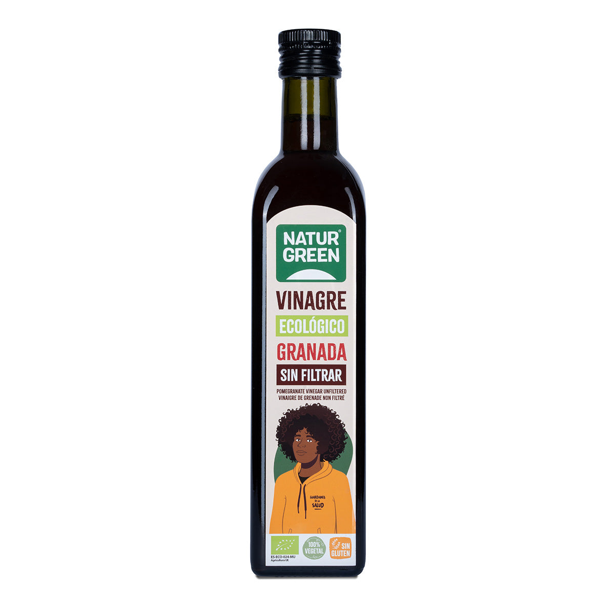 Vinagre de Granada Bio sin filtrar NaturGreen 500 ml