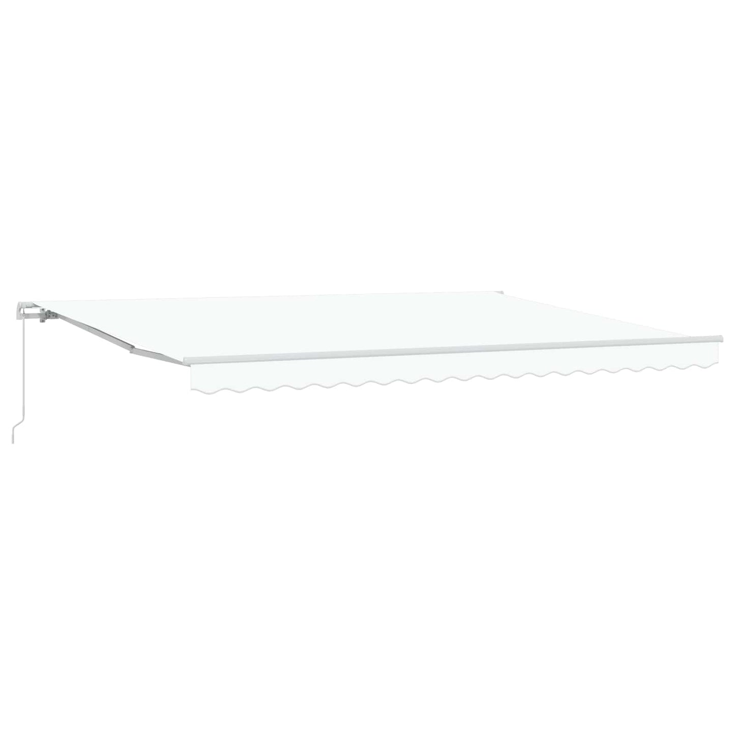 Toldo Retráctil Blanco 450 X 300 X 165 Cm Poliéster Y Aluminio_1