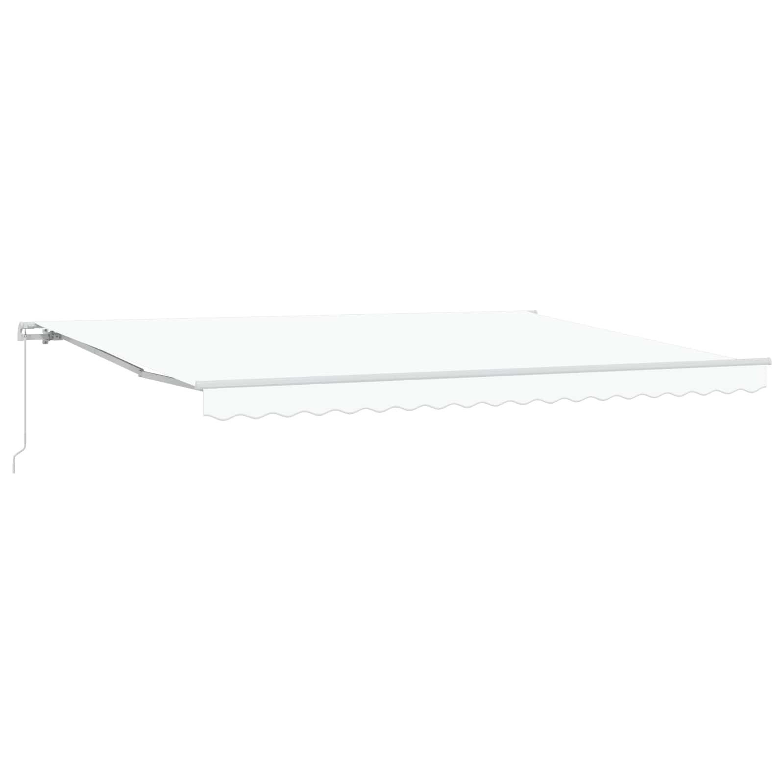 Toldo Retráctil Blanco 450 X 300 X 165 Cm Poliéster Y Aluminio_1