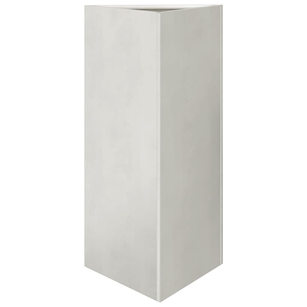 Jardinera Trianngular De Acero Inoxidable 40x34,5x75 Cm_0